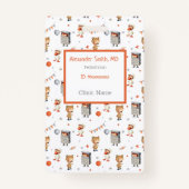 おもしろいの漫画の子供のコスチューム小児医師 バッジ (正面)