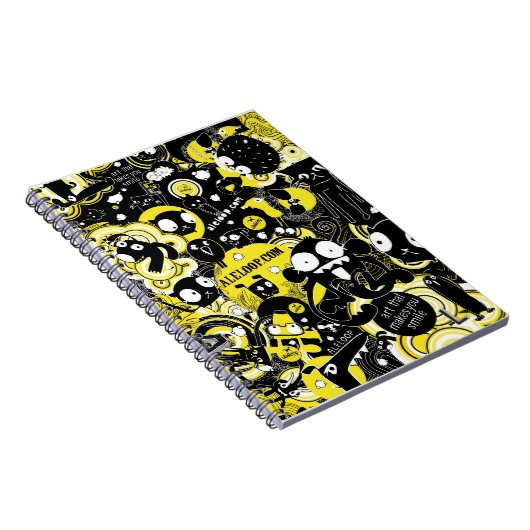 おもしろいの漫画の芸術のノート ノートブック (右側)