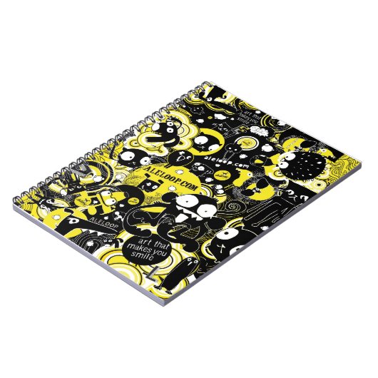 おもしろいの漫画の芸術のノート ノートブック (左側)