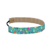 おもしろいの漫画パターンティール（緑がかった色） アスレチックヘッドバンド (左)
