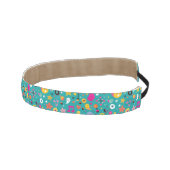 おもしろいの漫画パターンティール（緑がかった色） アスレチックヘッドバンド (右)
