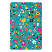 おもしろいの漫画パターンティール（緑がかった色） ミニクリップボード (裏面)