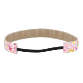 おもしろいの漫画パターンピンク アスレチックヘッドバンド (裏面)