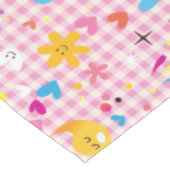 おもしろいの漫画パターンピンク テーブルクロス (アングル)