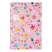 おもしろいの漫画パターンピンク ミニクリップボード (裏面)