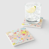 おもしろいの漫画パターン ストーンコースター (横)