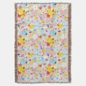 おもしろいの漫画パターン スローブランケット (正面縦)