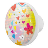 おもしろいの漫画パターン セラミックノブ (右)