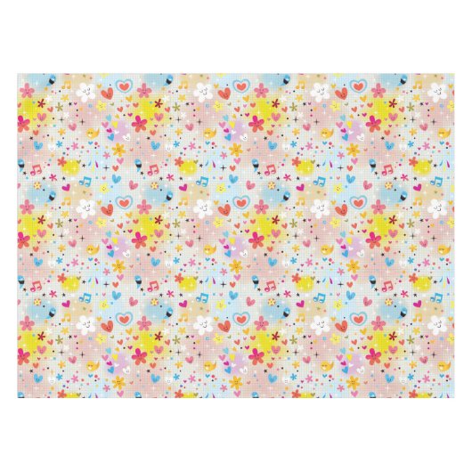 おもしろいの漫画パターン テーブルクロス (正面(横))