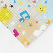 おもしろいの漫画パターン フリースブランケット (角)