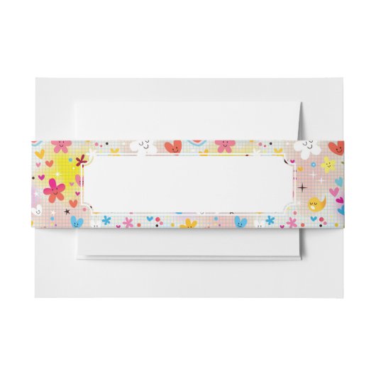 おもしろいの漫画パターン 招待状ベリーバンド (正面例)