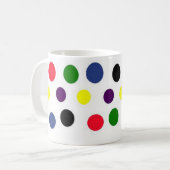 おもしろいの点のマグ コーヒーマグカップ (正面左)