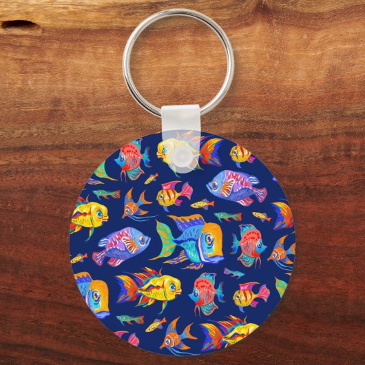 おもしろいの熱帯魚 キーホルダー (正面)