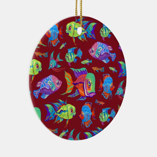 おもしろいの熱帯魚 セラミックオーナメント (右)
