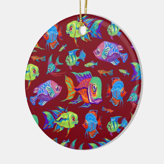 おもしろいの熱帯魚 セラミックオーナメント (左)