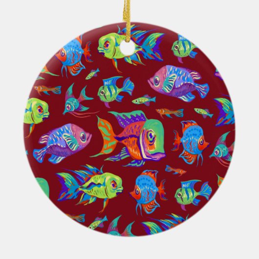 おもしろいの熱帯魚 セラミックオーナメント (裏面)