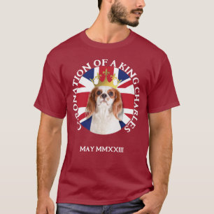 おもしろいの王チャールズスパニエル犬 Tシャツ
