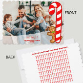 おもしろいの甘いクリスマスジンジャーブレッド – キャンディーケーン – 奇数のアウト シーズンカード