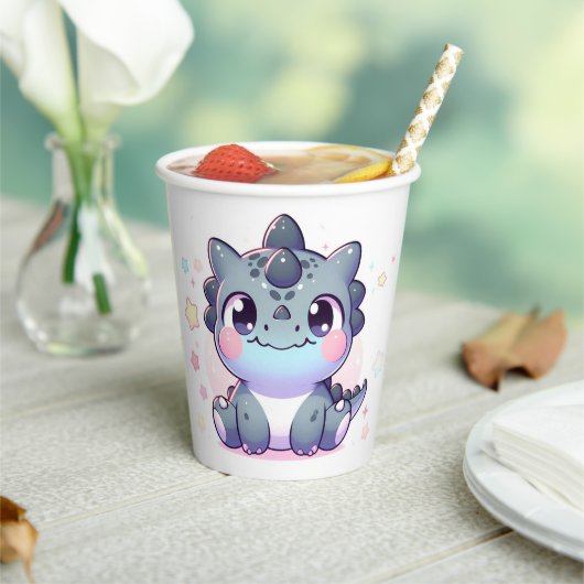 おもしろいの甘い恐竜の赤ちゃんシャワー 紙コップ (インサイチュ)