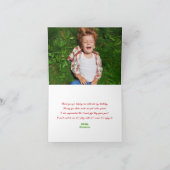 おもしろいの男の子は車列車バストラックのサンキューカードをもてあそびます サンキューカード (内部)