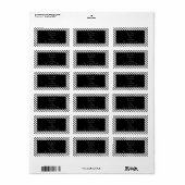 おもしろいの白黒のアドレスストライプステッカーのラベル ラベル (フルシート)