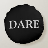 おもしろいの真実と白と黒での挑戦 ラウンドクッション (裏面)