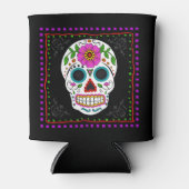 おもしろいの砂糖のスカルのクーラーボックス、死者の日 缶クーラー (正面)