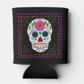 おもしろいの砂糖のスカルのクーラーボックス、死者の日 缶クーラー (裏面)