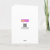 おもしろいの祈聖牛の老齢ユーモア誕生日カード カード (裏面)