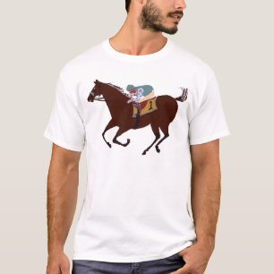 おもしろいの競馬のデザイン Tシャツ