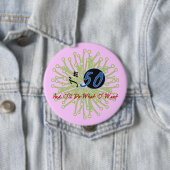 おもしろいの第50誕生会ボタン 缶バッジ (インサイチュ)