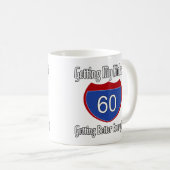 おもしろいの第60誕生日プレゼント コーヒーマグカップ (正面右)