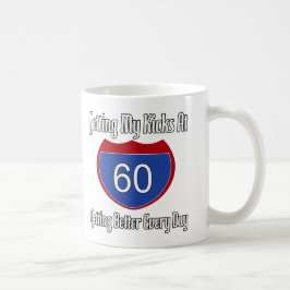 おもしろいの第60誕生日プレゼント コーヒーマグカップ