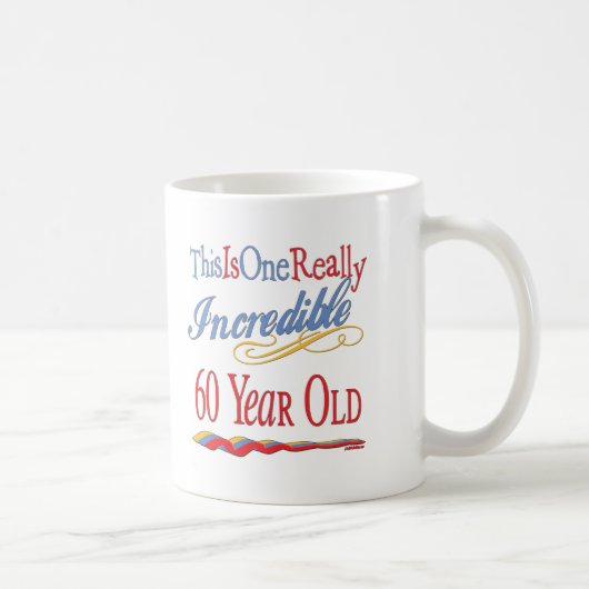 おもしろいの第60誕生日プレゼント コーヒーマグカップ (右)