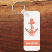 おもしろいの素朴な航海の、名前のいかり |キーチェーン キーホルダー (正面)