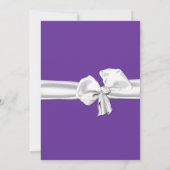 おもしろいの紫色のダックスフントのブライダルシャワーの招待状 招待状 (裏面)