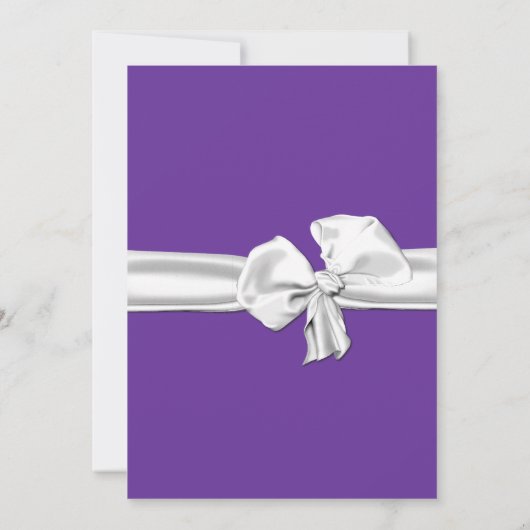 おもしろいの紫色のダックスフントのブライダルシャワーの招待状 招待状 (裏面)