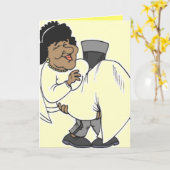 おもしろいの結婚あいさつカード – AFRO AMERICAN CARDS カード (黄色い花)