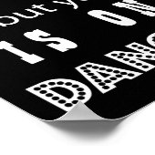 おもしろいの結婚合図披露宴ダンスと座席 ポスター (角)