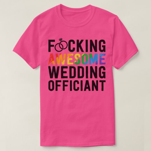 おもしろいの結婚LGBT素晴らしゲイWedd Tシャツ (デザイン正面)