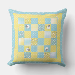 おもしろいの羊フェイク、パッチワーク、枕またはクッション クッション