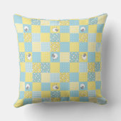 おもしろいの羊フェイク、パッチワーク、枕またはクッション クッション (裏面)