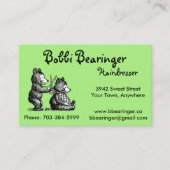 おもしろいの美容院の名刺-カスタマイズために用意して下さい 名刺 (正面)