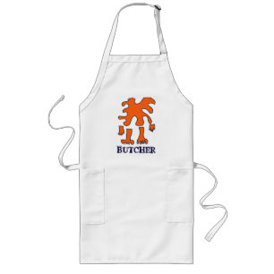おもしろいの肉屋のエプロン! ロングエプロン