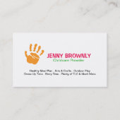 おもしろいの育児の名刺 名刺 (裏面)