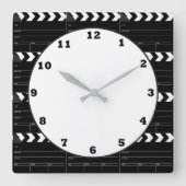 おもしろいの舞台時計 スクエア壁時計 (正面)