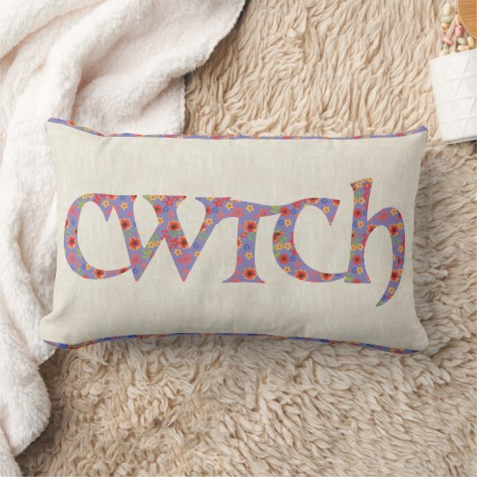 おもしろいの花の腰神経の枕、ウェールズCwtchのクッション ランバークッション (ブランケット)