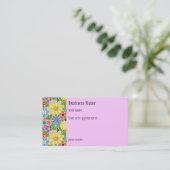 おもしろいの花模様の明るいアポイントメントカード 予約カード (スタンド正面)