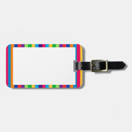 おもしろいの荷物のラベルは縞で飾ります ラゲッジタグ