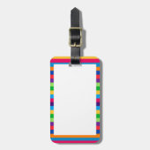 おもしろいの荷物のラベルは縞で飾ります ラゲッジタグ (正面縦)